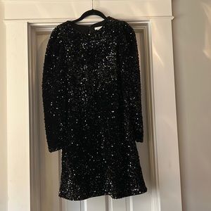 Black sequin dress